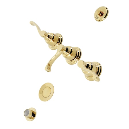 Kingston Brass KB322FL Bidet Faucet, Polished Brass KB322FL